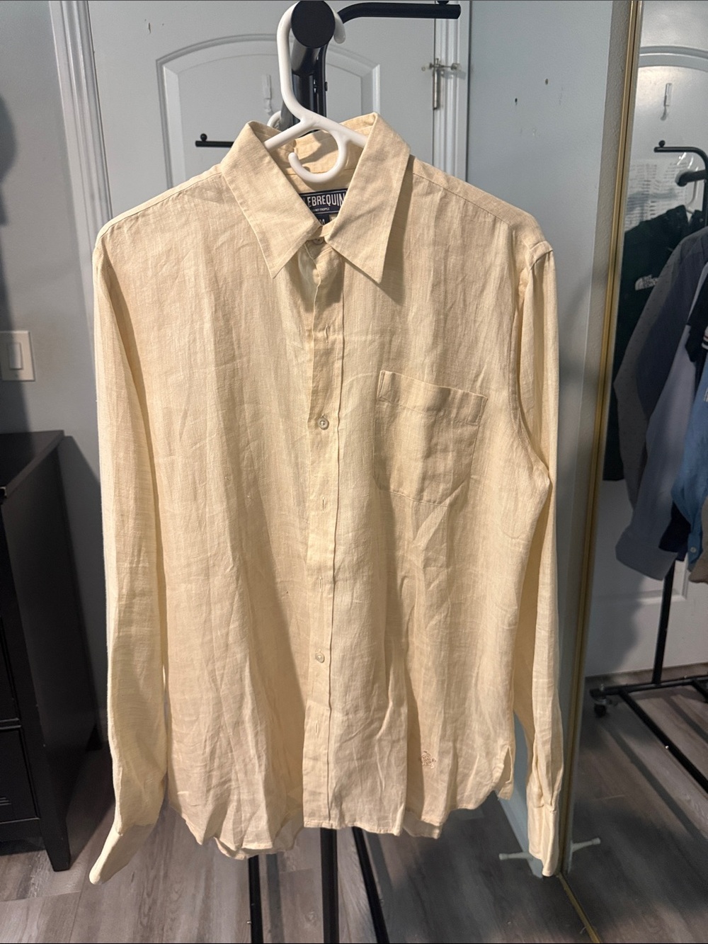 Vilebrequin Cream Casual Linen Button-Down Shirt